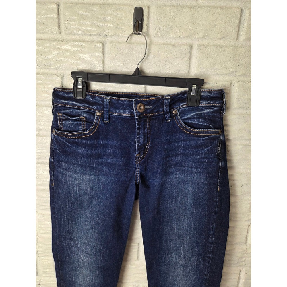 Women's size 31 Suki Skinny Crop Jeans Stretch Silver Jeans Co